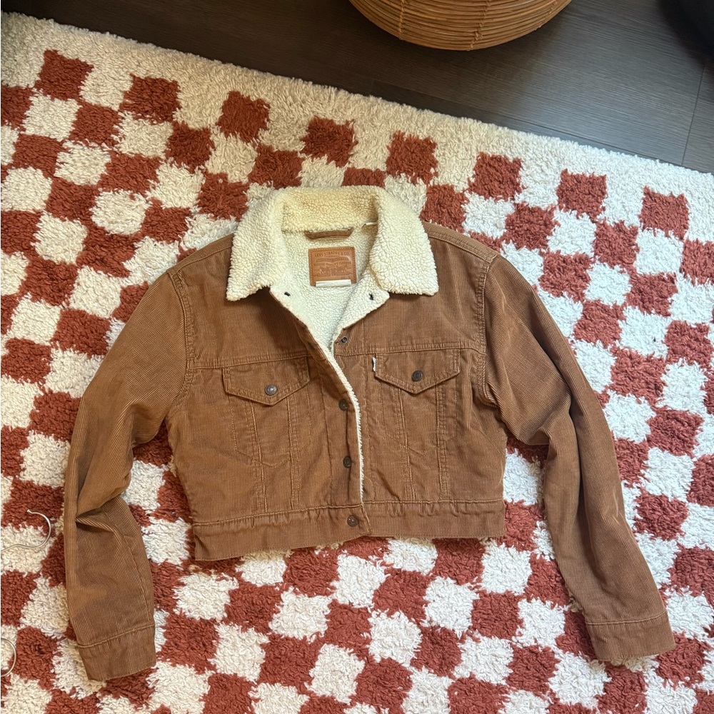 Levi's Brown Corduroy Sherpa Jean Jacket